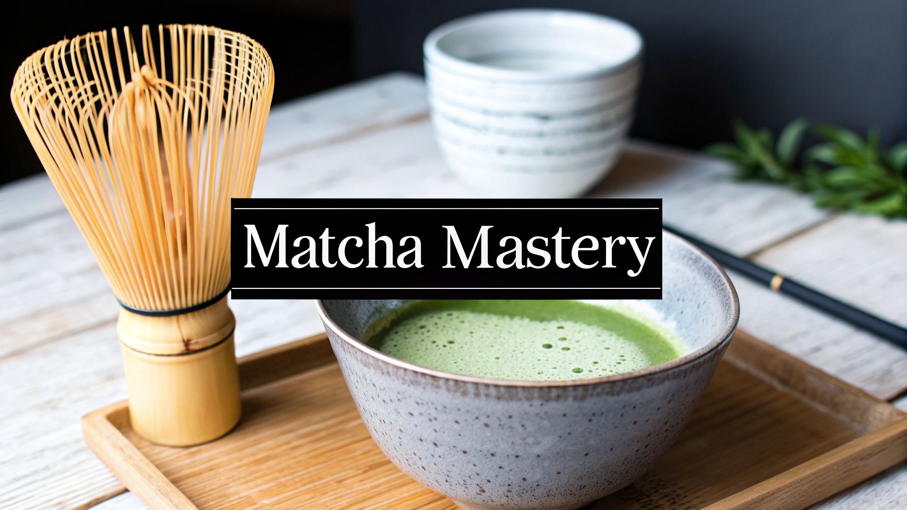 Master Your Matcha Green Tea Bamboo Whisk
